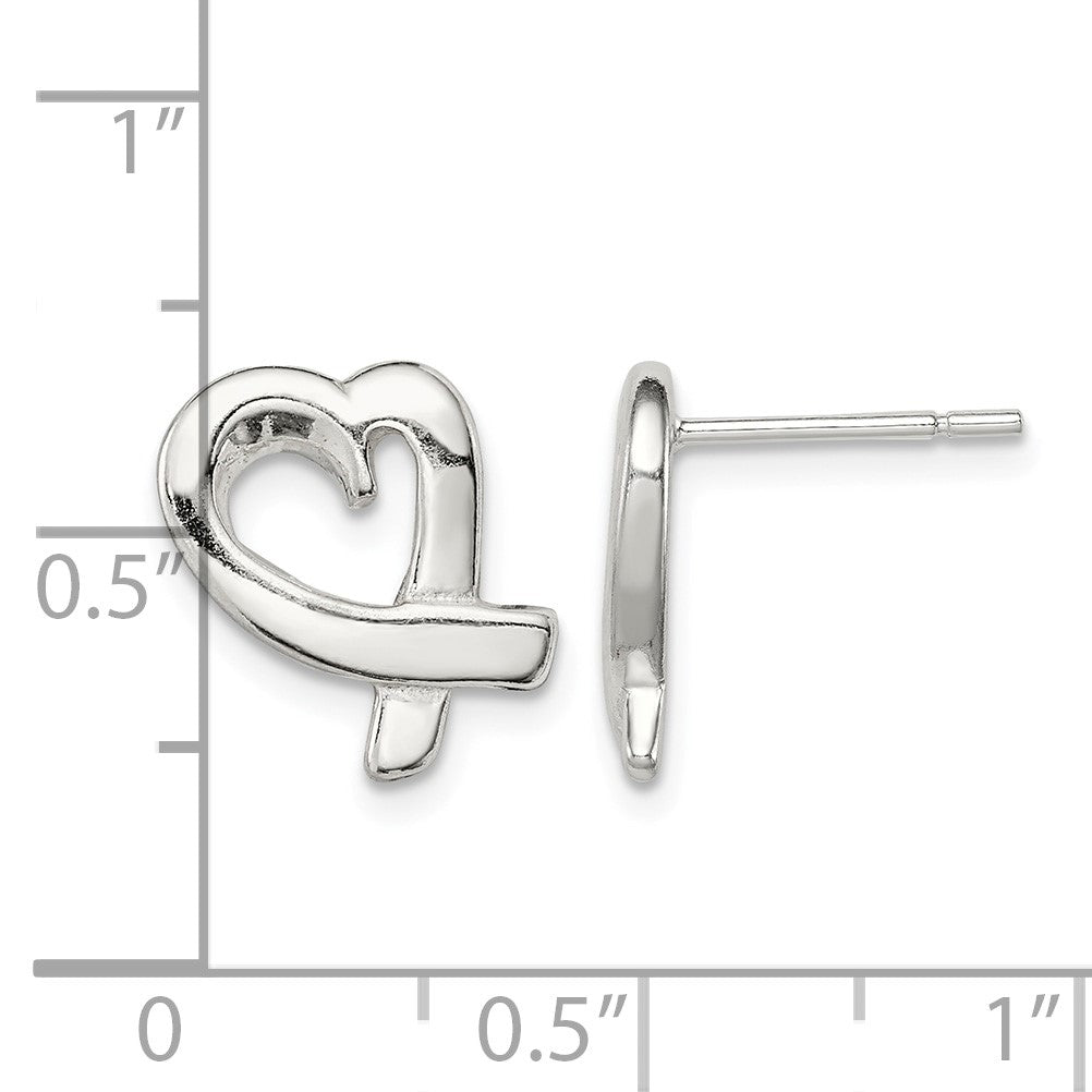 Sterling Silver Heart Earrings