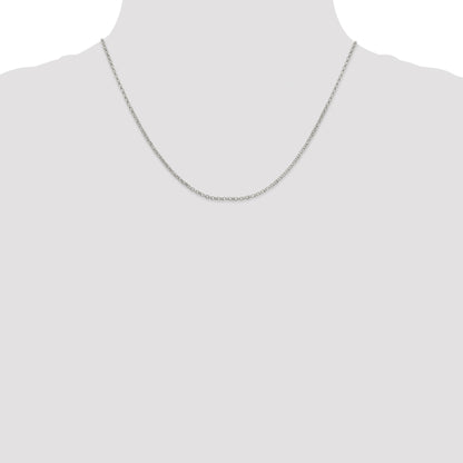 Sterling Silver 2mm Rolo Chain w/2in ext.