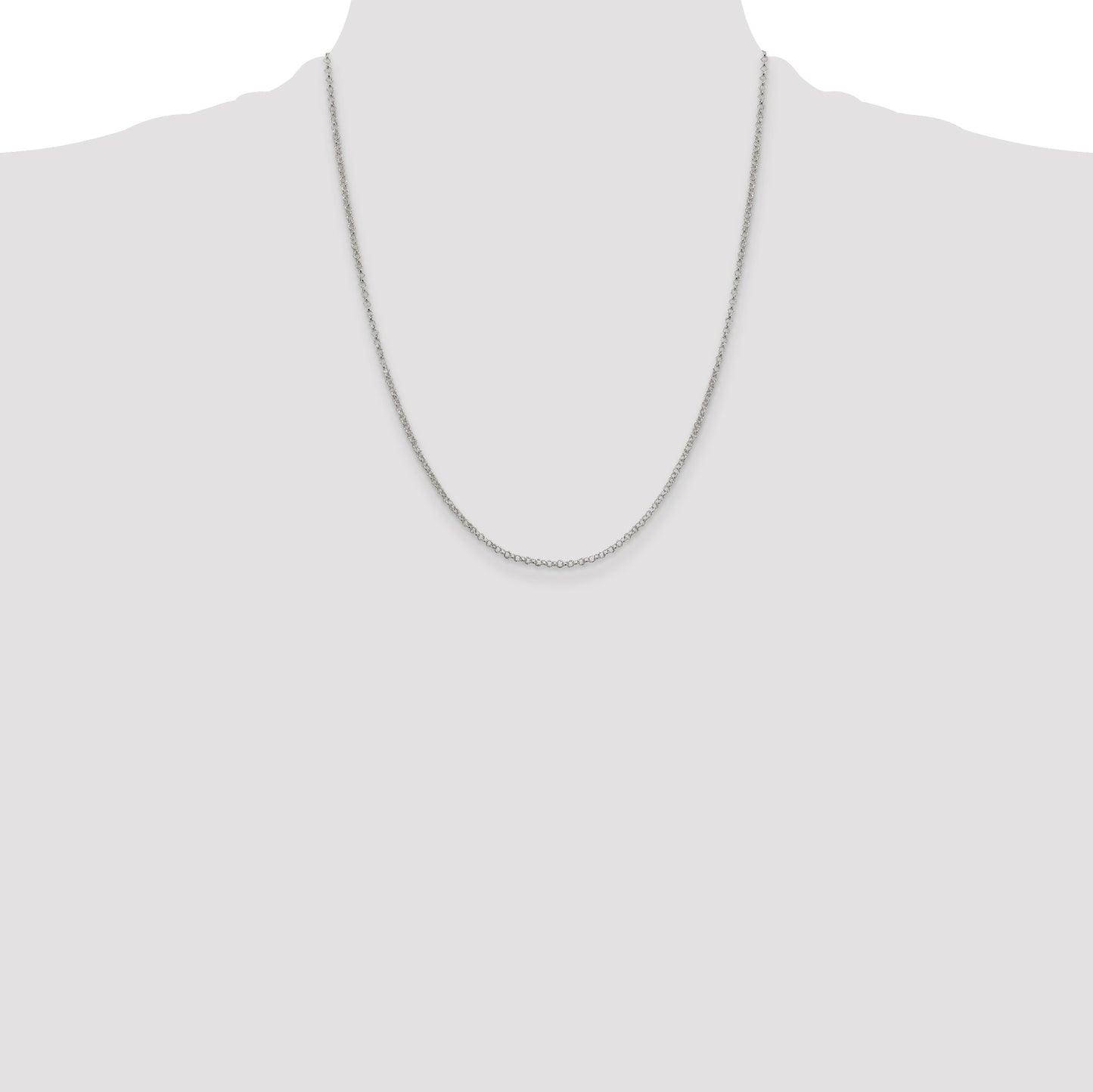 Sterling Silver 2mm Rolo Chain