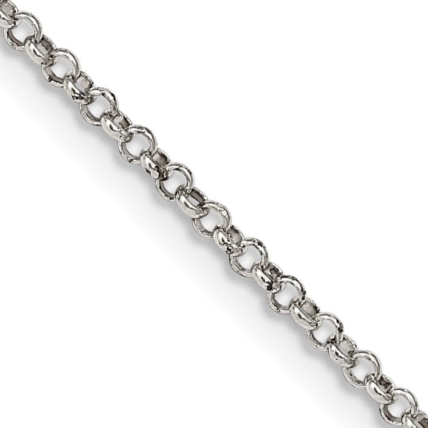 Sterling Silver 1.5mm Rolo Chain w/2in ext.