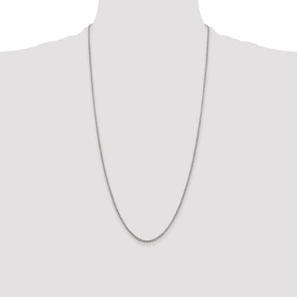 Sterling Silver 2mm Rolo Chain