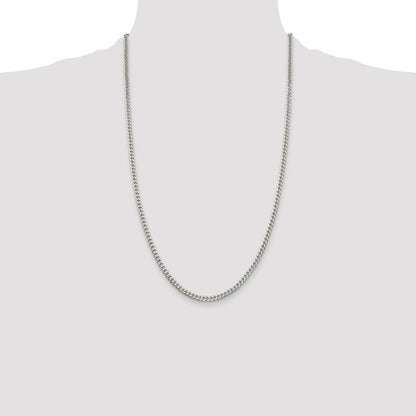 Sterling Silver Polished 3.15mm Curb Chain