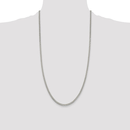 Sterling Silver Polished 3.15mm Curb Chain