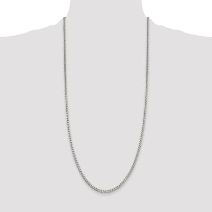 Sterling Silver Polished 3.15mm Curb Chain