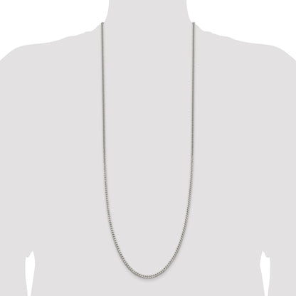 Sterling Silver Polished 3.15mm Curb Chain