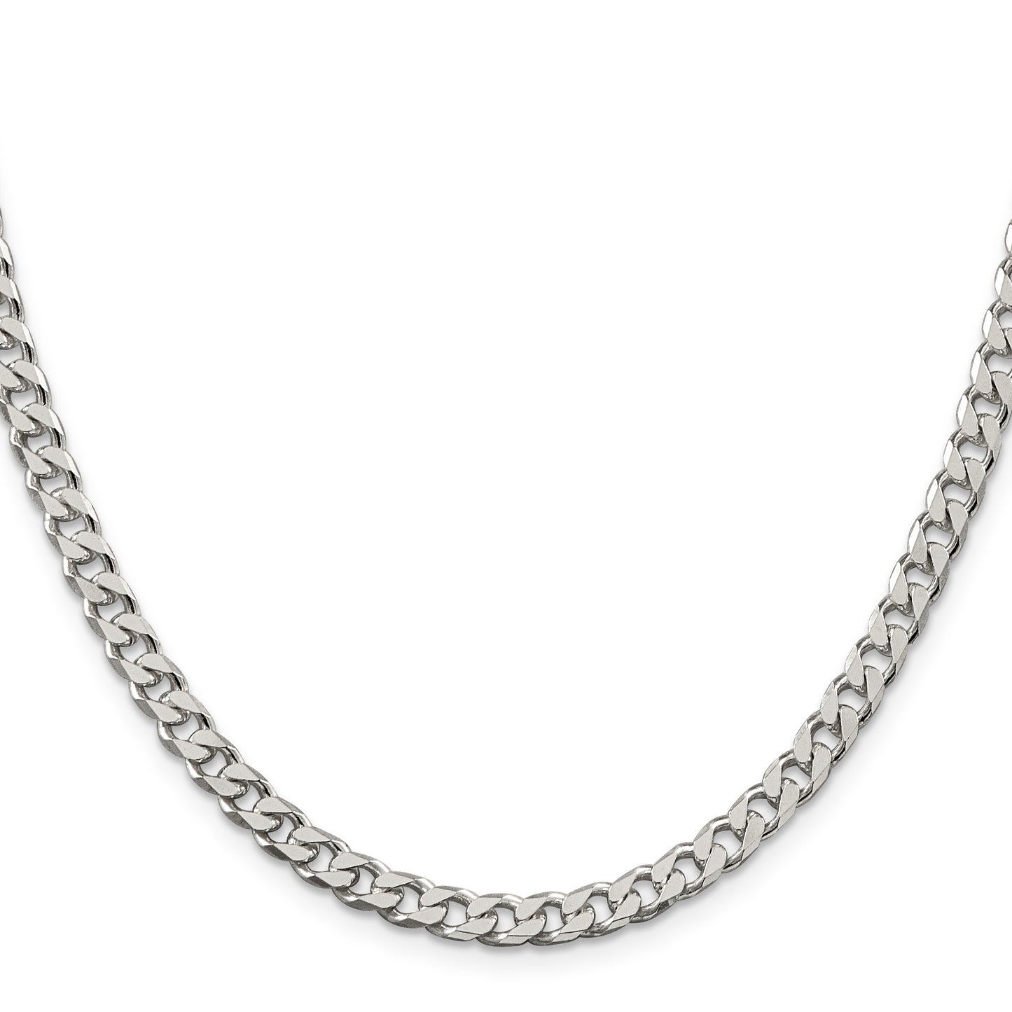 Sterling Silver Polished 5mm Curb Chain