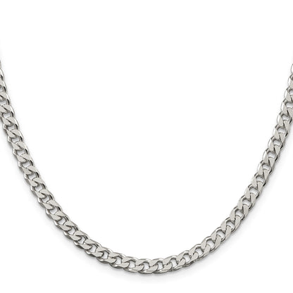 Sterling Silver Polished 5mm Curb Chain