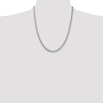 Sterling Silver Polished 3.5mm Curb Chain