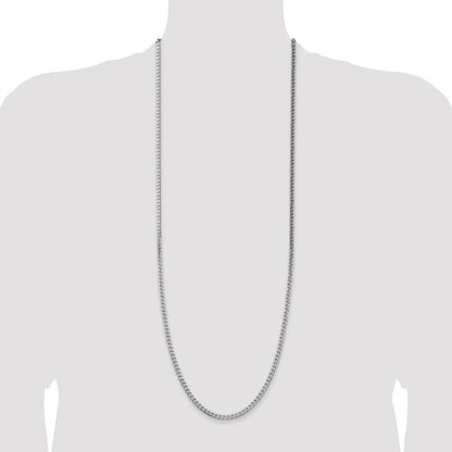 Sterling Silver Polished 3.5mm Curb Chain