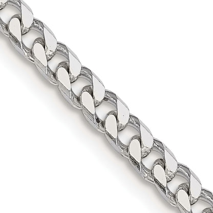 Sterling Silver Polished 3.5mm Curb Chain
