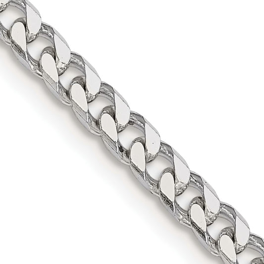 Sterling Silver Polished 3.5mm Curb Chain