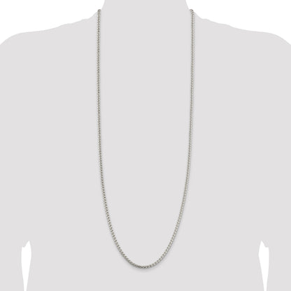 Sterling Silver 3.6mm Round Box Chain