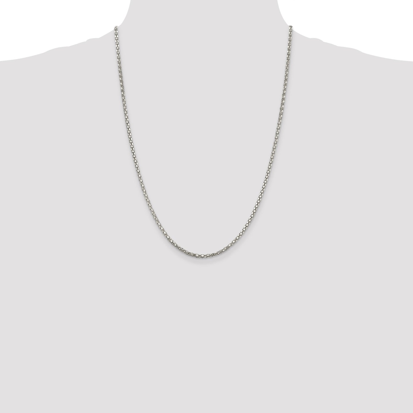 Sterling Silver 2.5mm Popcorn Chain