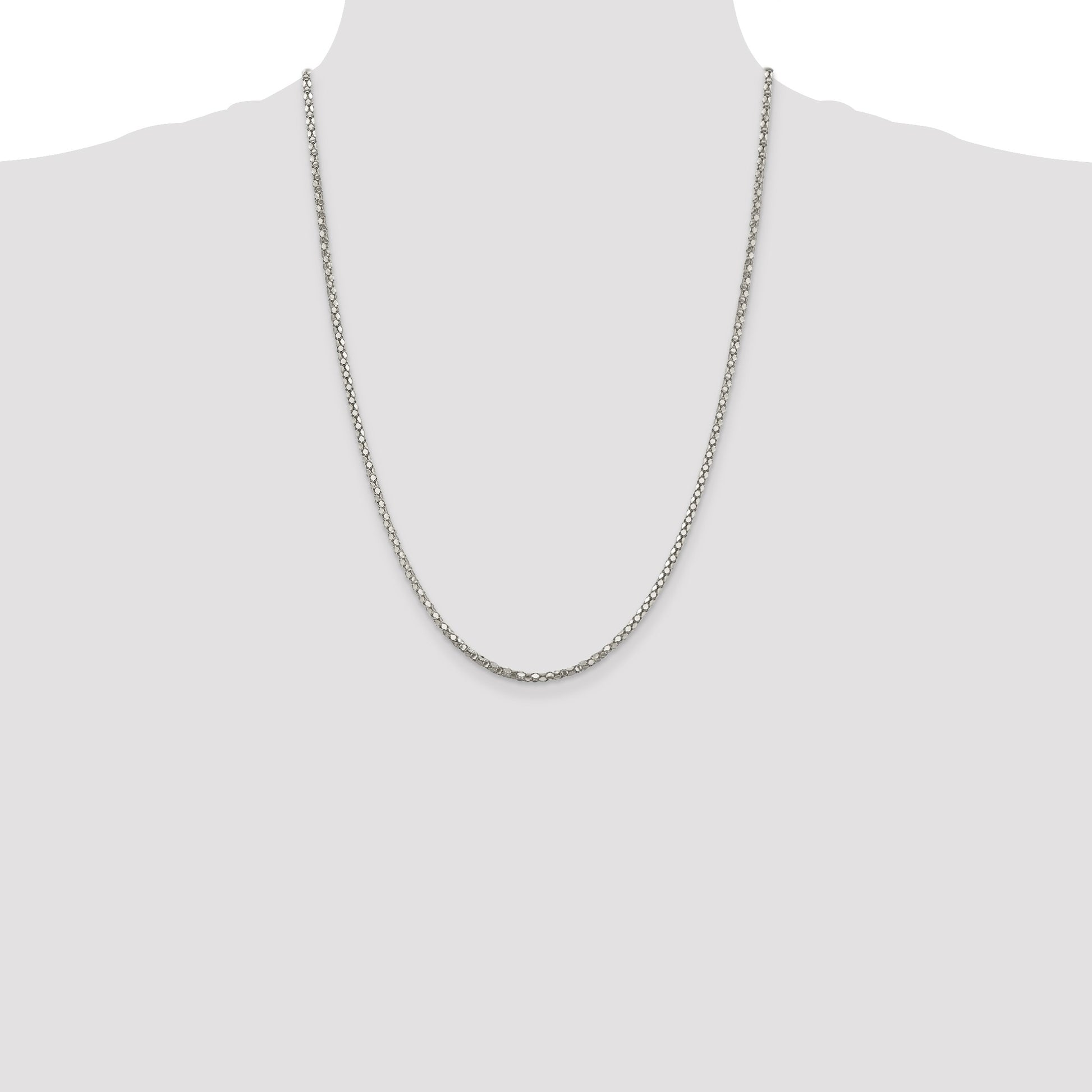 Sterling Silver 2.5mm Popcorn Chain