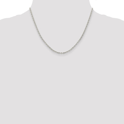 Sterling Silver 2.75mm Flat Link Cable Chain