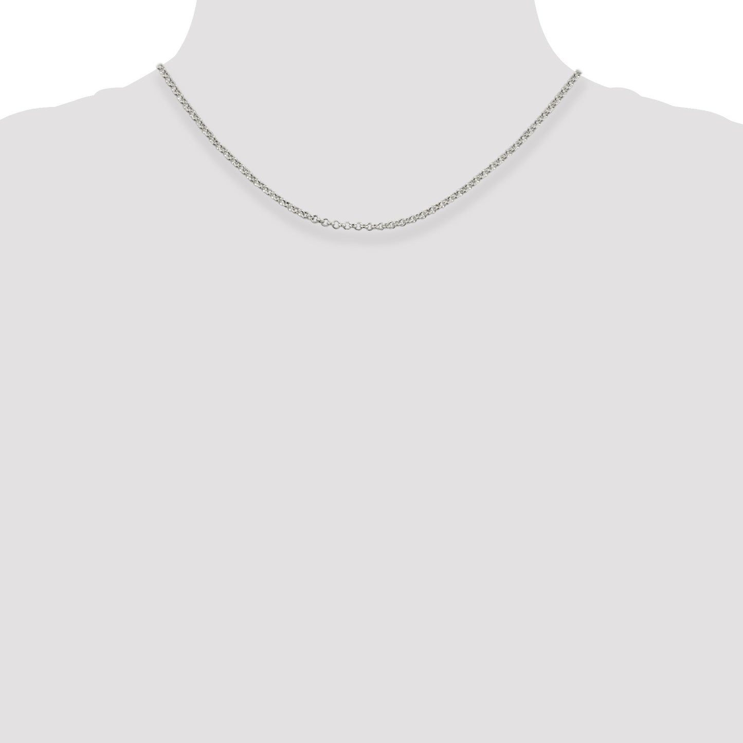 Sterling Silver 2.8mm Rolo Chain