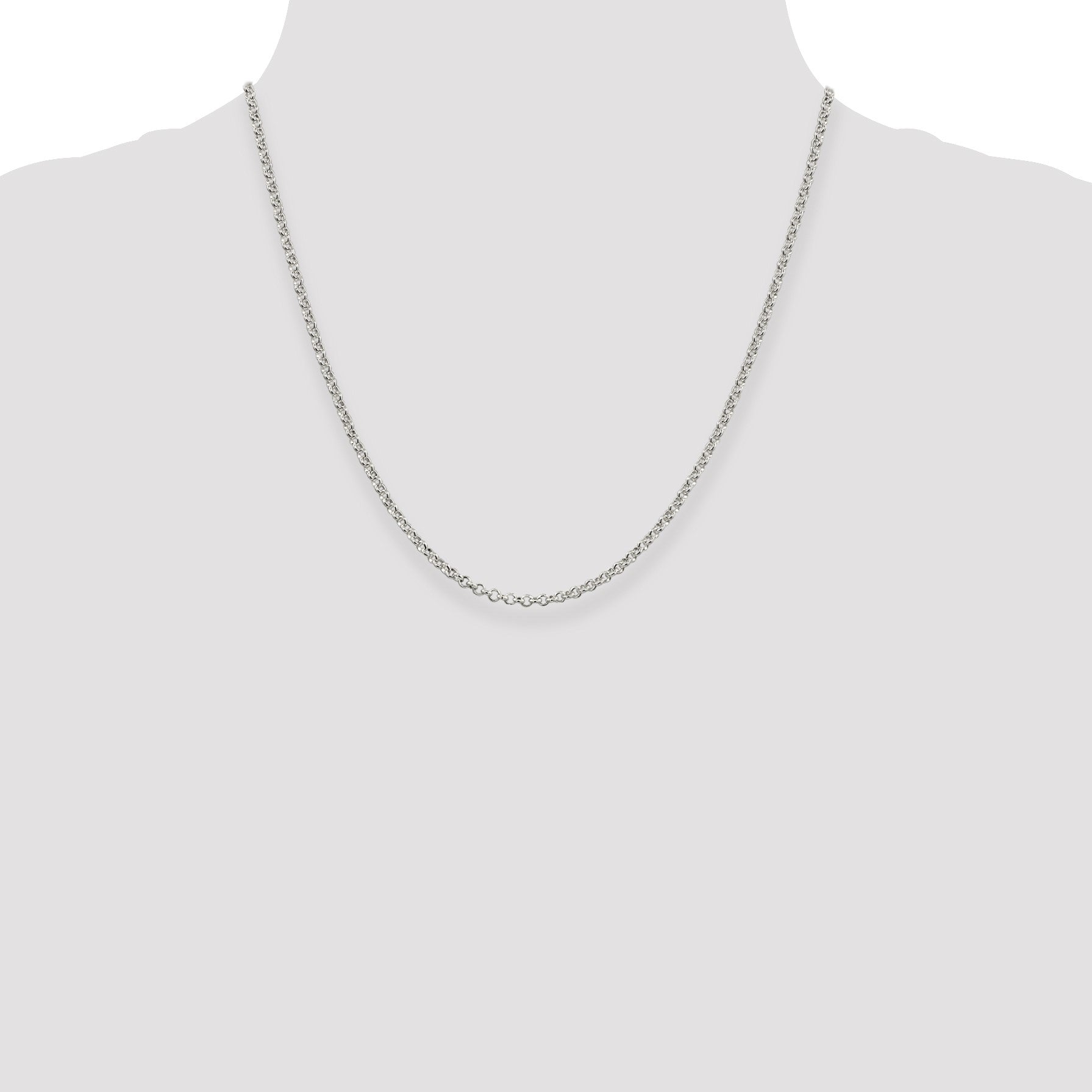 Sterling Silver 2.8mm Rolo Chain