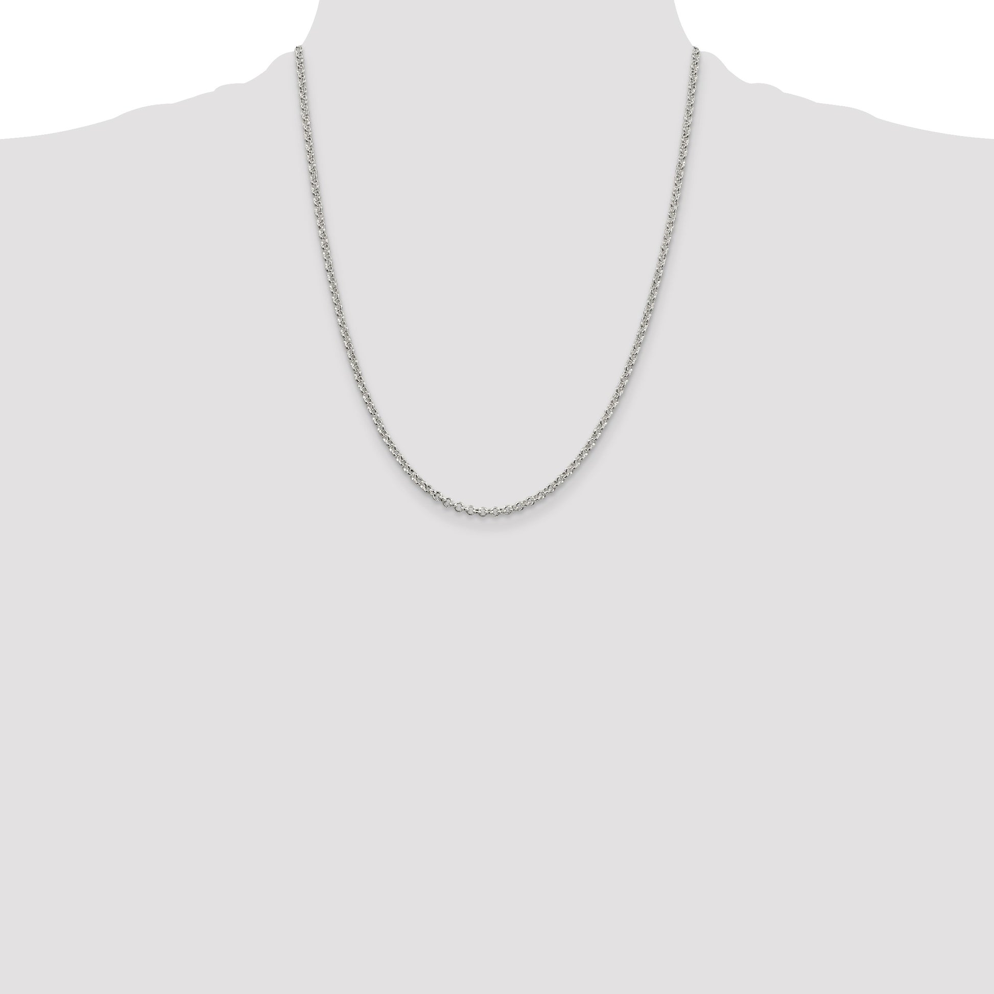 Sterling Silver 2.8mm Rolo Chain