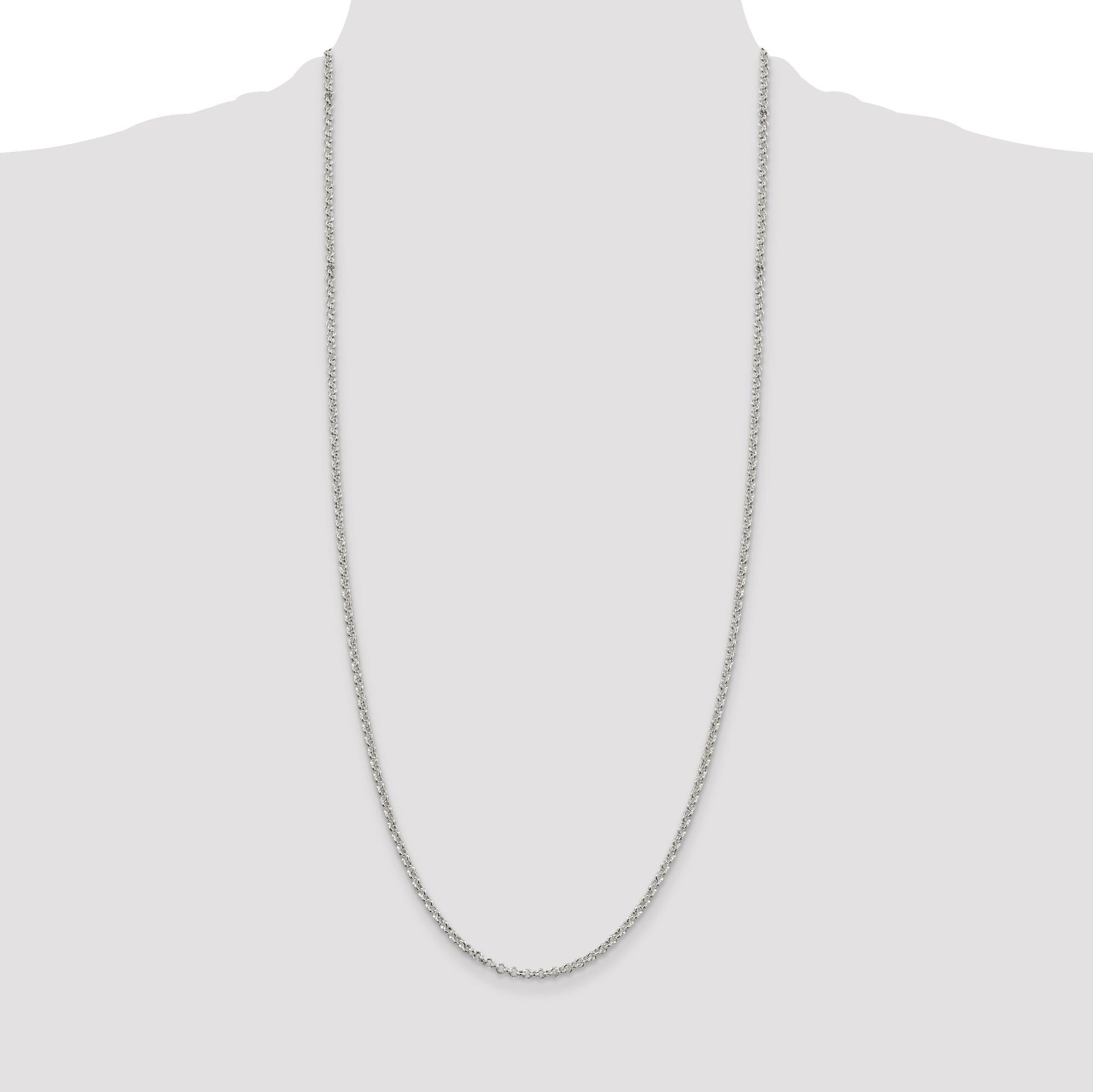 Sterling Silver 2.8mm Rolo Chain