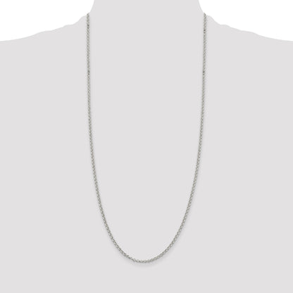 Sterling Silver 2.8mm Rolo Chain