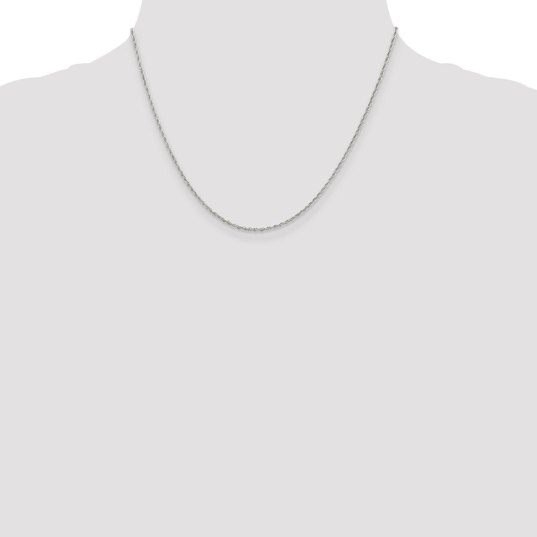 Sterling Silver 1.6mm Loose Rope Chain