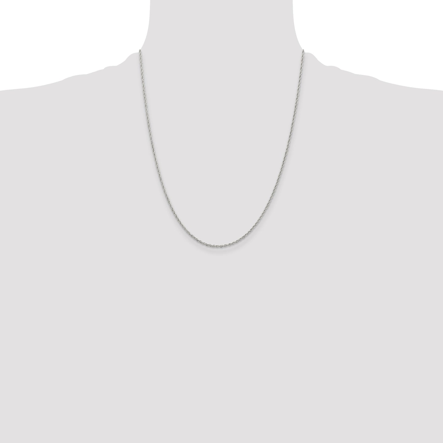 Sterling Silver 1.6mm Loose Rope Chain