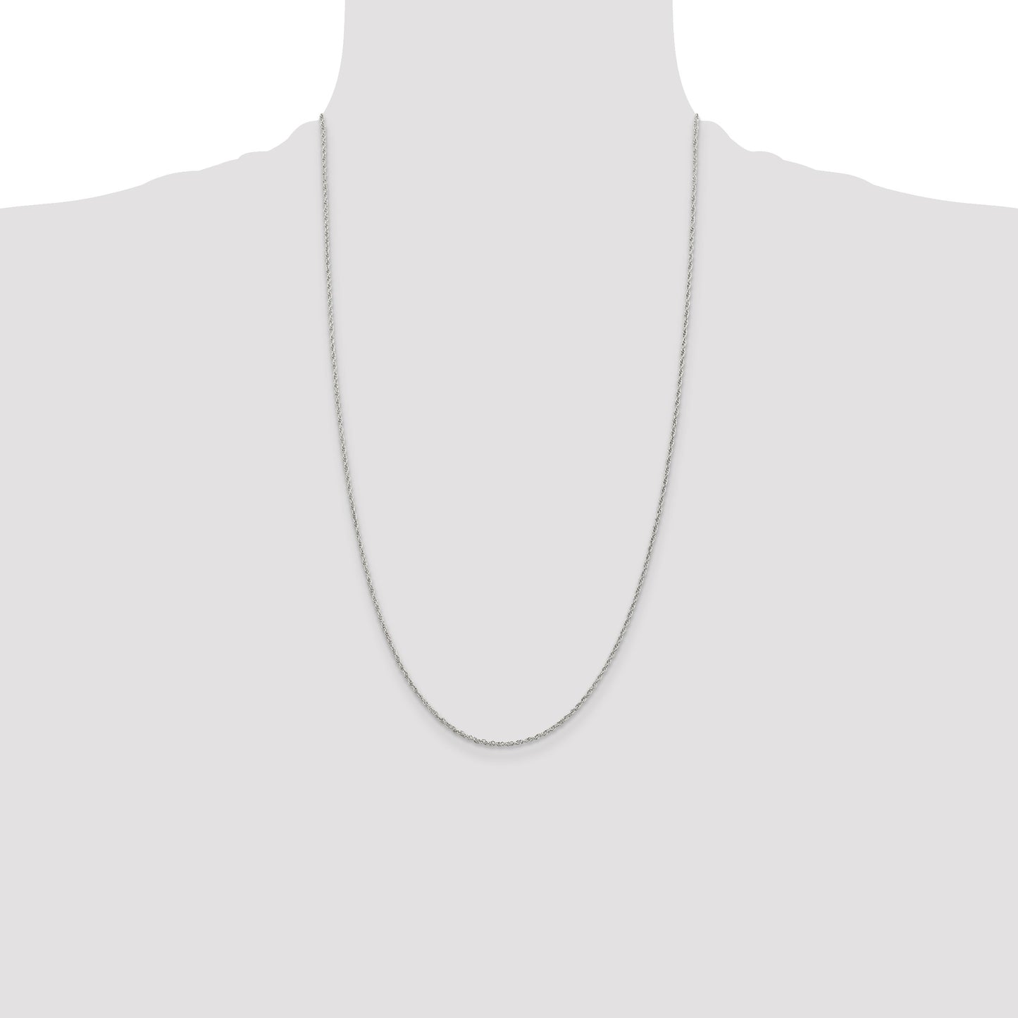Sterling Silver 1.6mm Loose Rope Chain