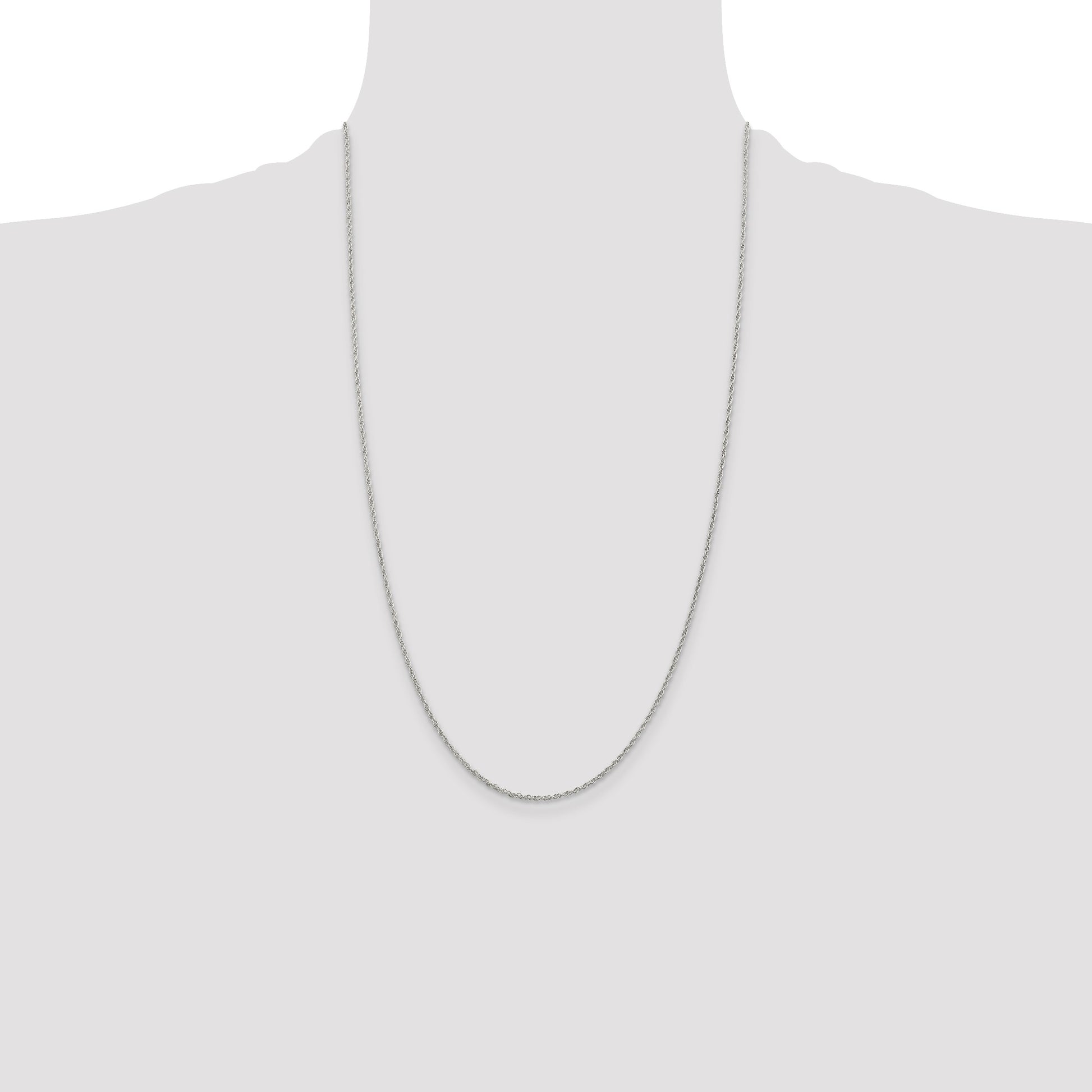 Sterling Silver 1.6mm Loose Rope Chain