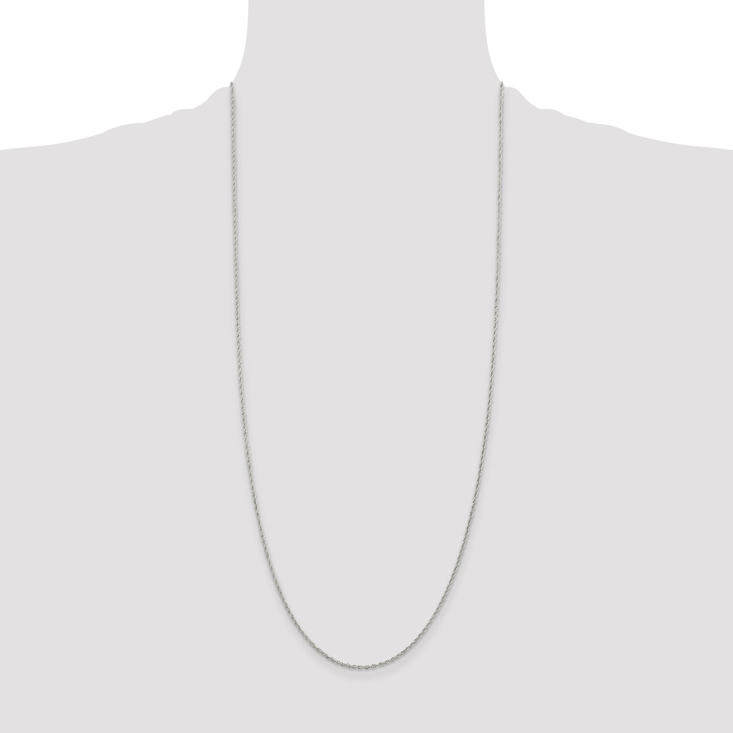 Sterling Silver 1.6mm Loose Rope Chain
