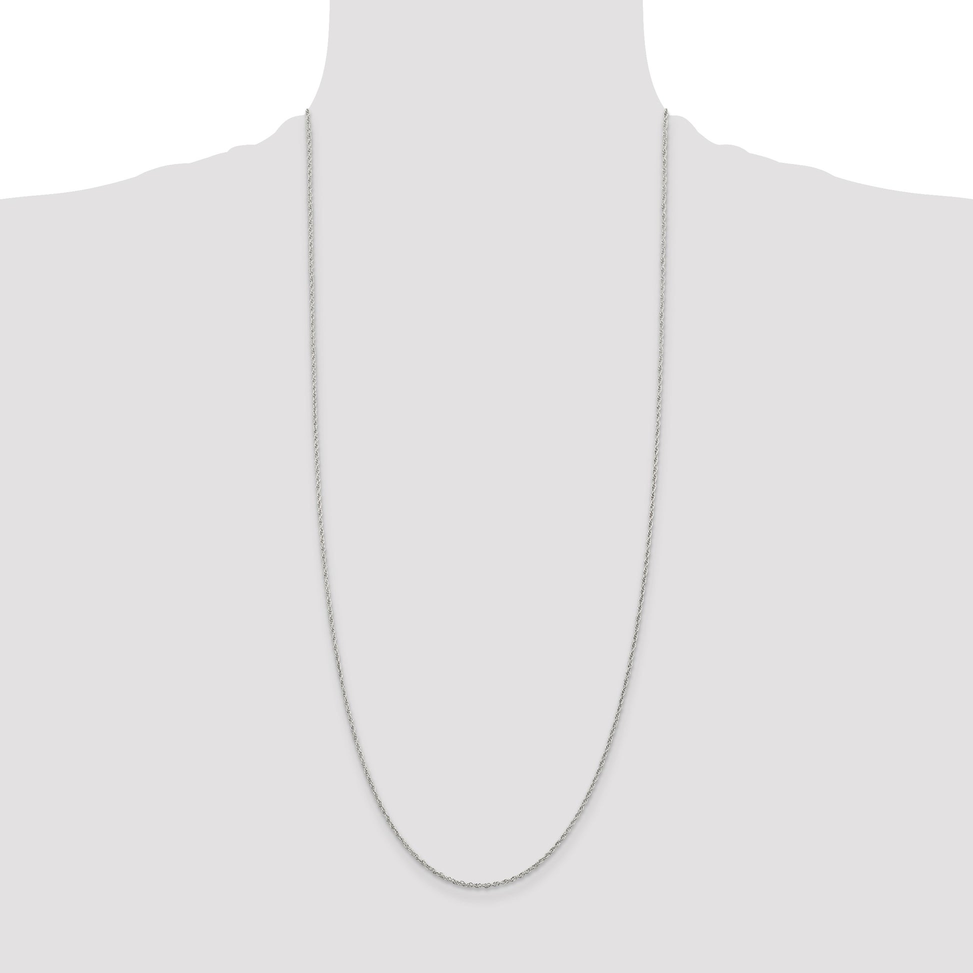 Sterling Silver 1.6mm Loose Rope Chain