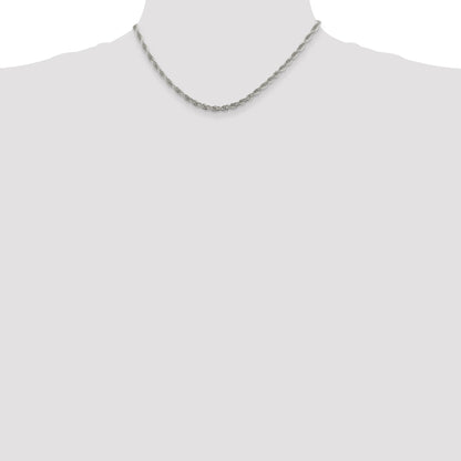 Sterling Silver 3.8mm Loose Rope Chain