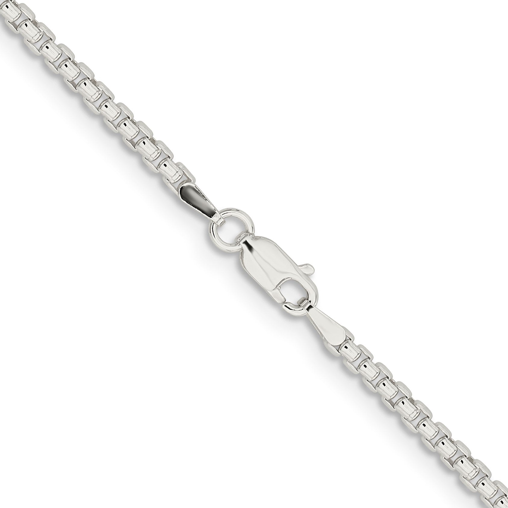 Sterling Silver 2.6mm Round Box Chain