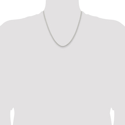 Sterling Silver 2.6mm Round Box Chain