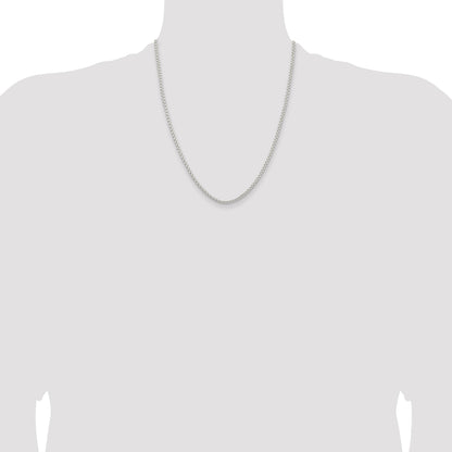 Sterling Silver 2.6mm Round Box Chain
