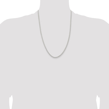 Sterling Silver 2.6mm Round Box Chain