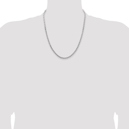 Sterling Silver 3.65mm Flat Rope Chain