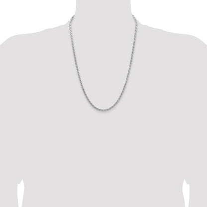 Sterling Silver 3.65mm Flat Rope Chain