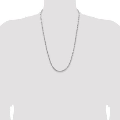 Sterling Silver 3.65mm Flat Rope Chain