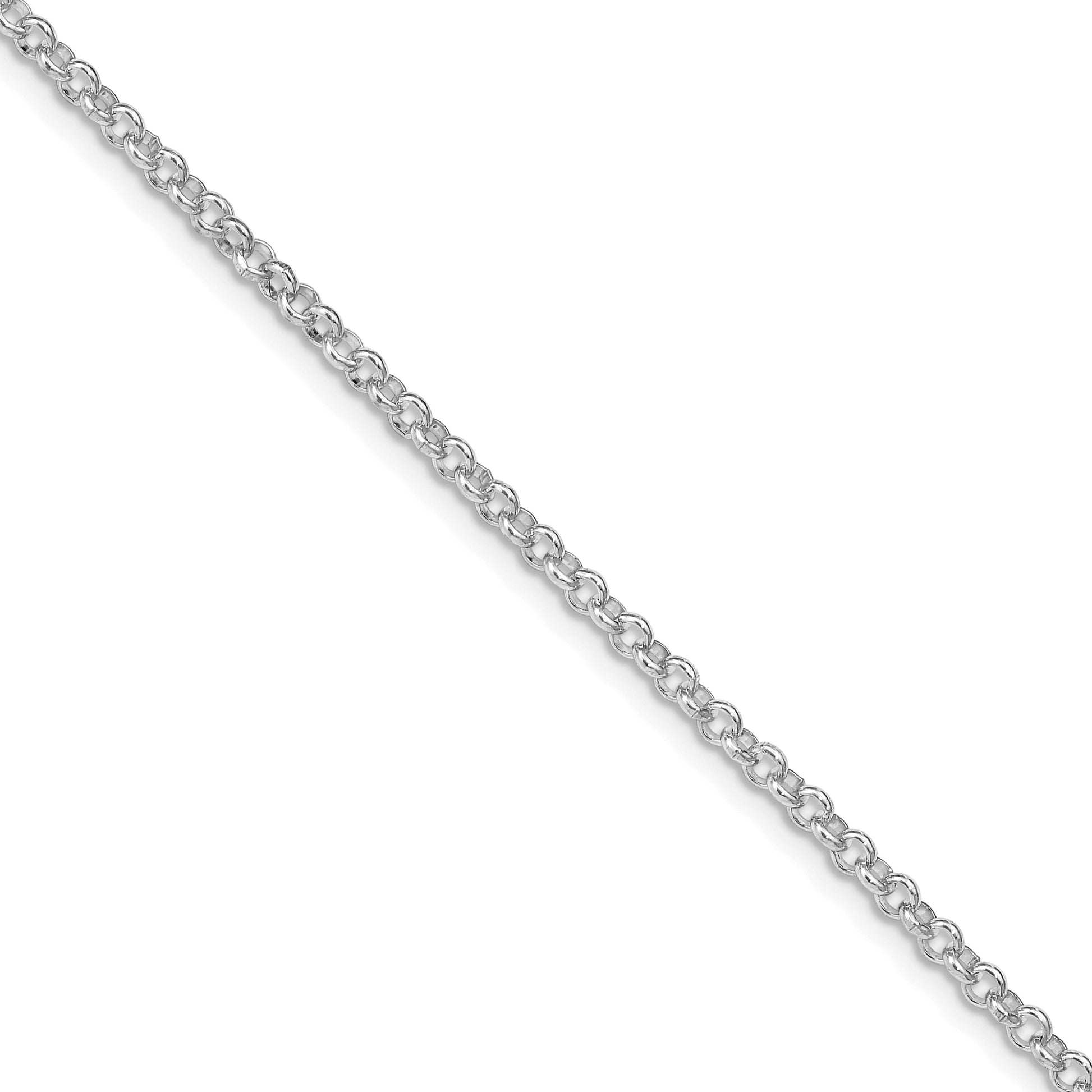 Sterling Silver Rhodium-plated 2.8mm Rolo Chain (100 inch Spool)