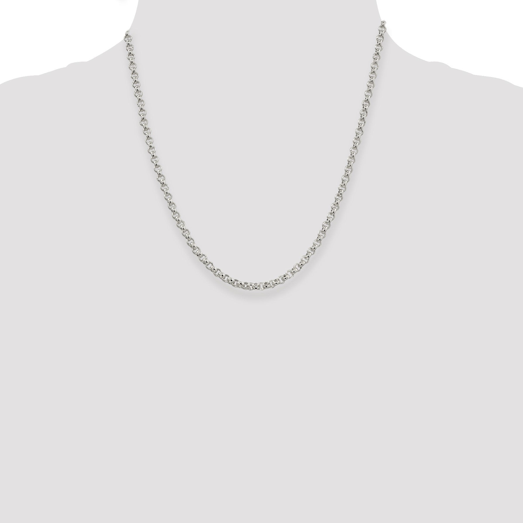 Sterling Silver 3mm Square Spiga Chain