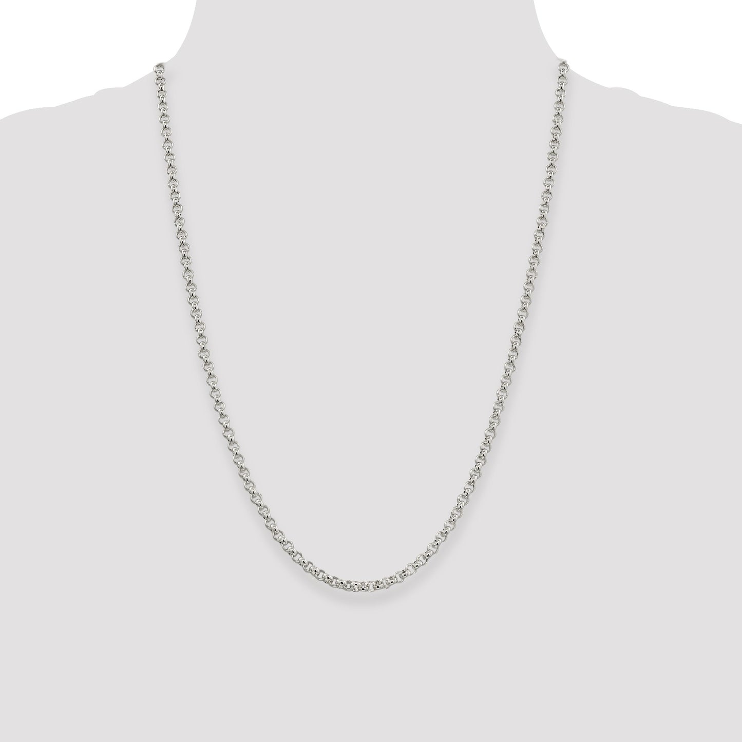 Sterling Silver 3mm Square Spiga Chain