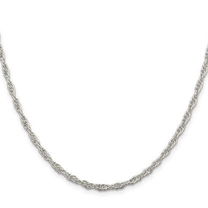 Sterling Silver 2.75mm Loose Rope Chain