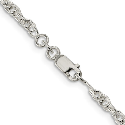 Sterling Silver 2.75mm Loose Rope Chain