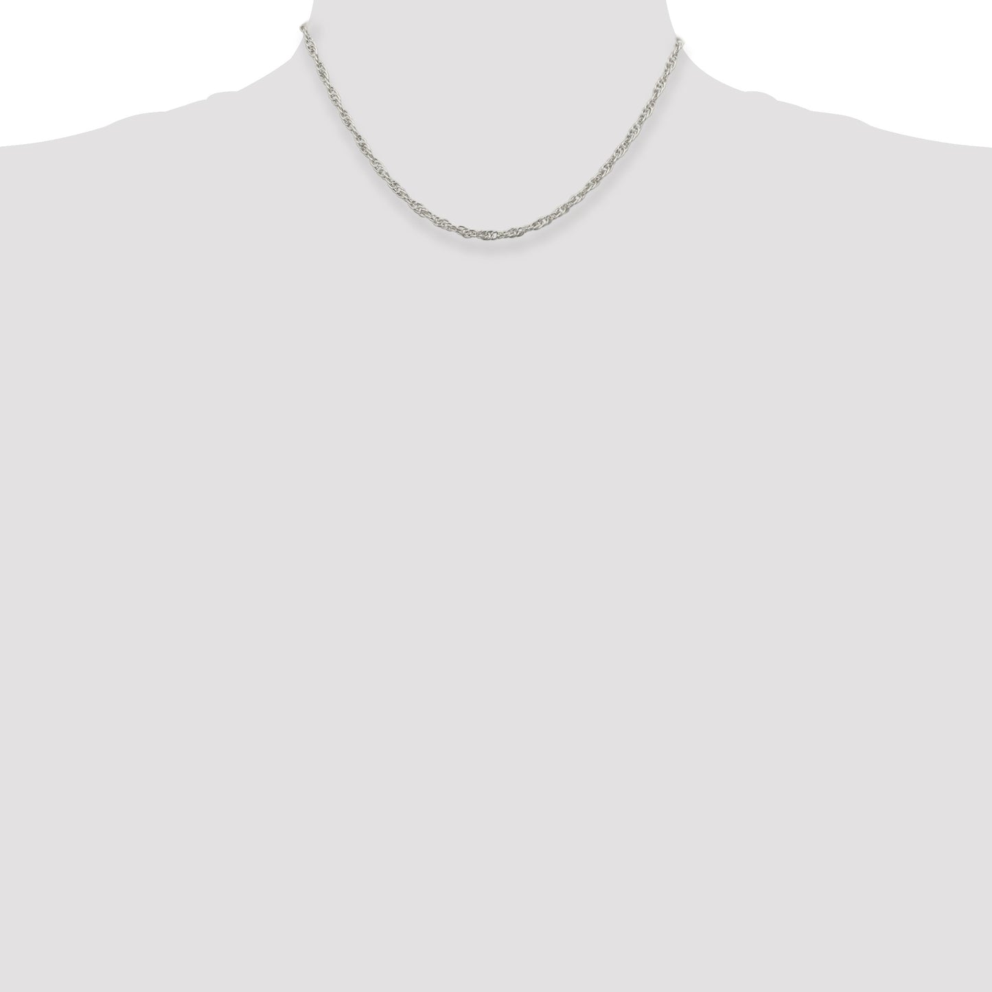 Sterling Silver 2.75mm Loose Rope Chain