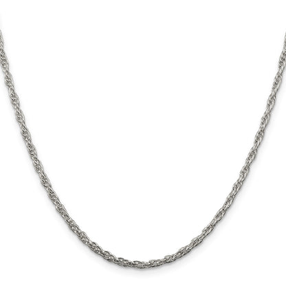 Sterling Silver 2.5mm Loose Rope Chain