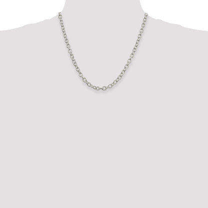 Sterling Silver 6.25mm Fancy Patterned Rolo Chain