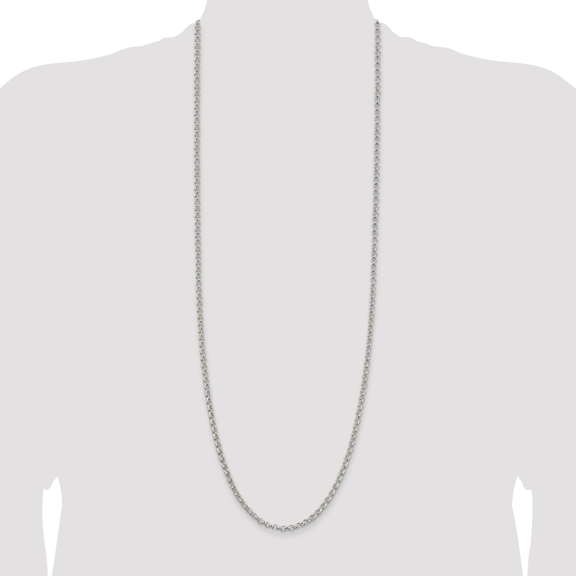 Sterling Silver 4mm Rolo Chain
