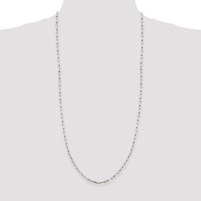 Sterling Silver 3.25mm Elongated Open Link Chain
