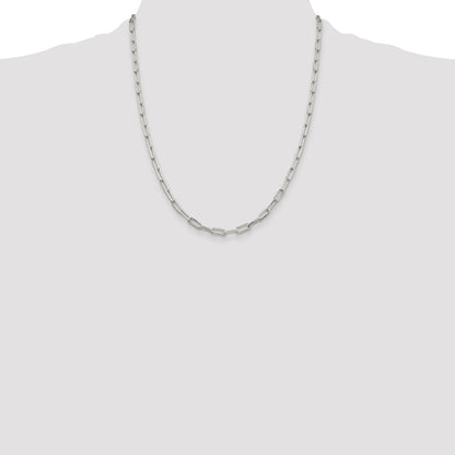 Sterling Silver 4.25mm Elongated Open Link Chain