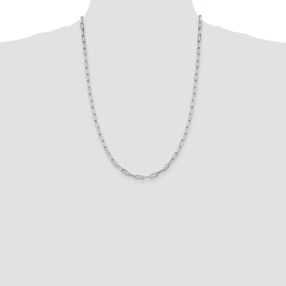 Sterling Silver 4.25mm Elongated Open Link Chain